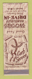 Matchbook Cover - Woods Hamburger Drive In Detroit MI