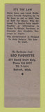 Matchbook Cover - Bloomfield BBQ MI Pontiac Detroit