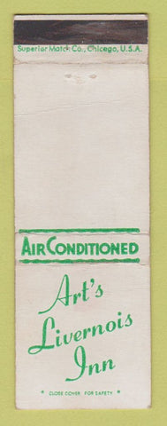 Matchbook Cover - Art's Livernois Inn Detroit MI
