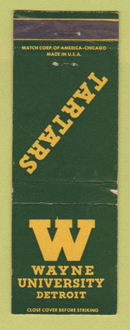 Matchbook Cover - Wayne University Tartars Detroit MI WEAR