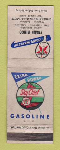 Matchbook Cover - Frank Ringo Texaco oil gas Detroit MI WEAR