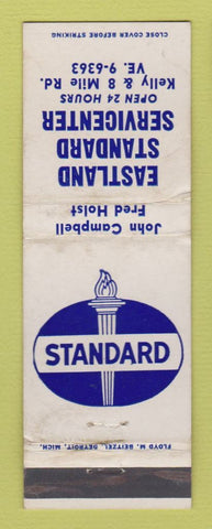 Matchbook Cover - Eastland Standard oil gas Detroit? MI WEAR