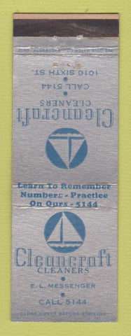 Matchbook Cover - Cleancraft Cleaners