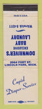 Matchbook Cover - Cupid Diaper Service Lincoln Park MI