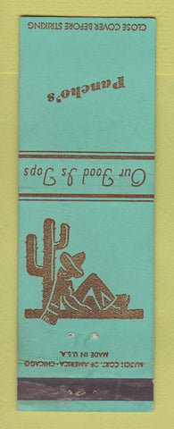 Matchbook Cover - Pancho's Restaurant Detroit MI