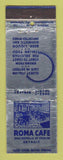 Matchbook Cover - Roma Cafe Detroit MI
