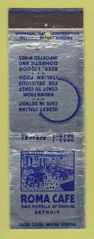 Matchbook Cover - Roma Cafe Detroit MI