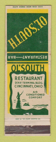 Matchbook Cover - Ol South Restaurant Cincinnati OH WEAR
