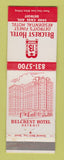 Matchbook Cover - Belcrest Hotel Detroit MI