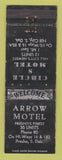 Matchbook Cover - Arrow Motel Circle S Hill City Presho SD WORN