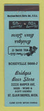 Matchbook Cover - Bridges Beer Store St Clair Shores MI