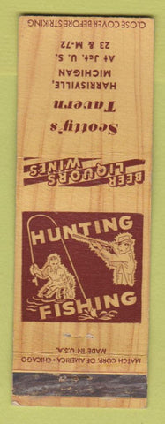 Matchbook Cover - Scotty's Tavern Harrisville MI