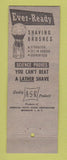 Matchbook Cover - Silver Star Razor Blades DD Bean
