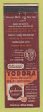 Matchbook Cover - Yodora Cream Deodorant McKesson's