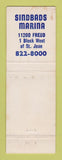 Matchbook Cover - Sindbads Detroit MI restaurant WEAR