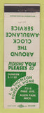 Matchbook Cover - JH Thomason Funeral Home Allen Park MI