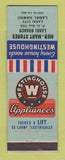 Matchbook Cover - Westinghouse Appliances Mer Mart Lanai Hawaii