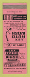 Matchbook Cover - Lux Auto Car Wash Wyandotte MI