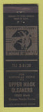 Matchbook Cover - Upper Mack Cleaners Grosse Pointe Farms MI
