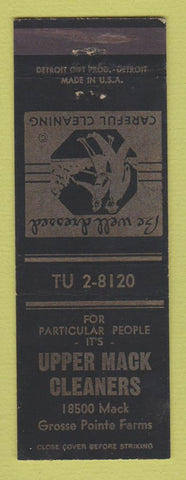 Matchbook Cover - Upper Mack Cleaners Grosse Pointe Farms MI