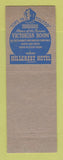 Matchbook Cover - Hillcrest Hotel Toledo OH Victorian Room WEAR