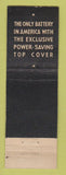Matchbook Cover - Goodrich Car Battery Langer's Detroit Dearborn MI