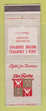 Matchbook Cover - Jack Chappell DeSoto Richland GA WEAR