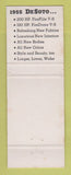 Matchbook Cover - Jack Chappell DeSoto Richland GA WEAR