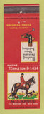 Matchbook Cover - MJ Knoud Hunting Polo Saddles New York City