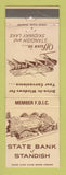 Matchbook Cover - State Bank of Standish MI