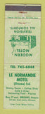 Matchbook Cover - Le Normandie Motel Orleans ON