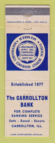 Matchbook Cover - Carrollton Bank IL