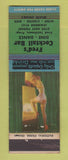 Matchbook Cover - Fred's Cocktail Bar Detroit MI pinup