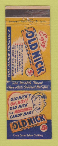 Matchbook Cover - Old Nick Candy Bar WEAR