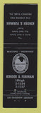 Matchbook Cover - Kinder Furman Real Estate Prospect Park PA Mending Kit