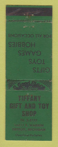Matchbook Cover - Tiffany Gift and Toy Shop Detroit MI