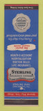 Matchbook Cover - Sterling Insurance Chicago IL