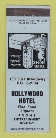 Matchbook Cover - Hollywood Hotel NO LOCATION