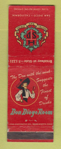 Matchbook Cover - Hotel San Diego CA WEAR