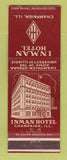 Matchbook Cover - Inman Hotel Champaign IL