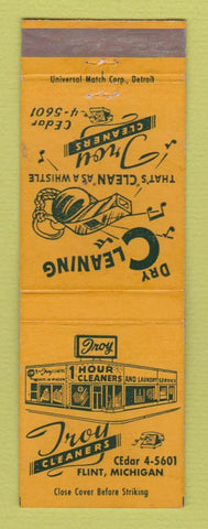 Matchbook Cover - Troy Cleaners Flint MI