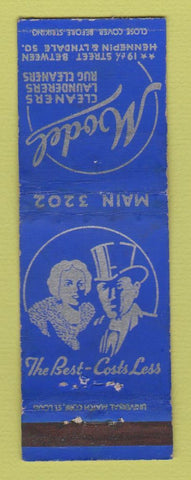 Matchbook Cover - Model Cleaners Laundry Minneapolis MN