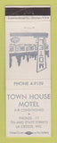 Matchbook Cover - Town House Motel La Crosse WI