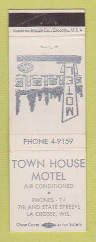 Matchbook Cover - Town House Motel La Crosse WI