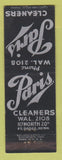 Matchbook Cover - Paris Cleaners Fort Dodge IA