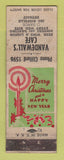 Matchbook Cover - Vandewall's Cafe Detroit MI Christmas WORN girlie back