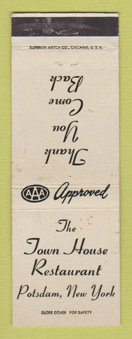 Matchbook Cover - Town House Restaurant Potsdam NY