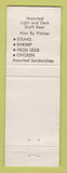 Matchbook Cover - Gas Buggy Lounge Dearborn MI WEAR