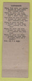 Matchbook Cover - J Ann Bar Detroit MI