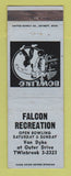 Matchbook Cover - Falcon Recreation Bowling Detroit MI WEAR